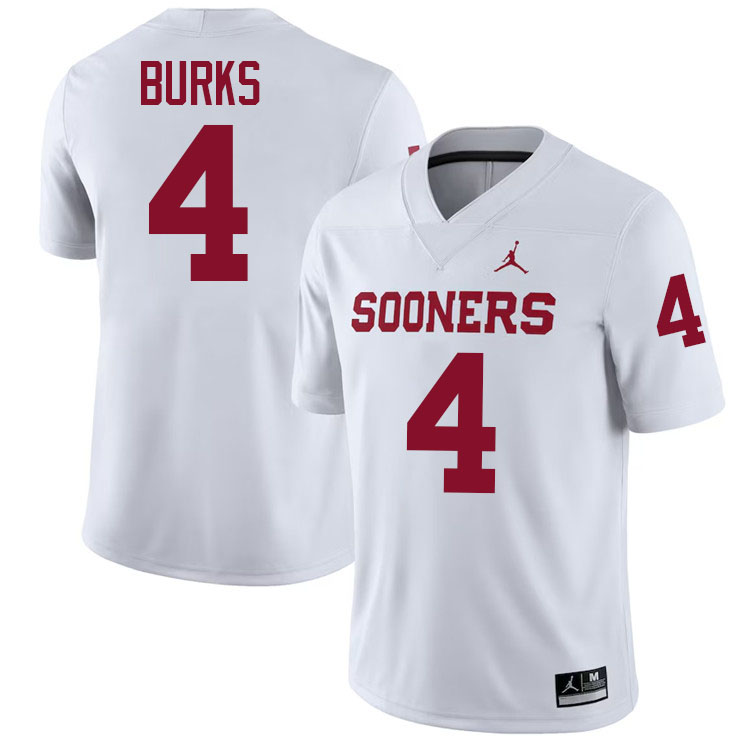 Deion Burks Oklahoma Sooners Jersey,Oklahoma Sooners Football Uniforms,Jersey-White